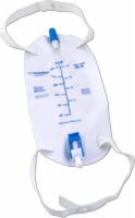 Leg Drainage Bag W/flip Valve,flocked Bck,500ml,lf