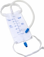 Leg Drn Bag W/twist Vlve,18"tube, Fabric,600 Ml,lf