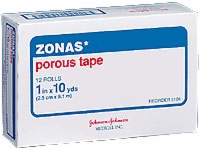 Zonas 1" X 10 Yd Porous Tape, Each Roll