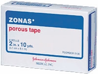 Zonas 2" X 10 Yd Porous Tape, Each Roll