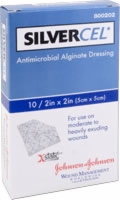 Silvercel 2" X 2" Antimicrobial Alginate Dressing