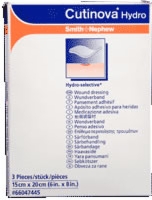 Cutinova Hydro Dressing, 6" X 8", 15 X 20 Cm, 3/bx
