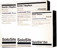 Solosite Gel Conformable 2" X 2" Dressing, 10/box