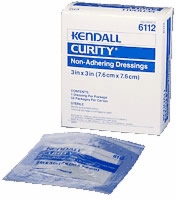 Curity Non-adherent Dressing, 3" X 3", 50/box