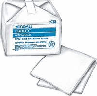 Curity O-b Sponges, 4" X 4", 2 Ply, 20 Per Bag