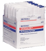 Versalon 2" X 2" All-purpose Sponges, 25-2's/box