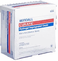 Curafil Hydrogel Impregnated Gauze, 4" X 4", 25/bx