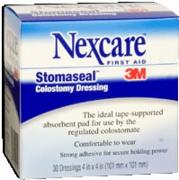 Stomaseal Colostomy Dressing, 4" X 4", Box Of 30