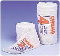 Champ Elastic Bandage, 4", Nylon/cotton, Velcro