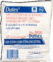 Dutex 100% Cotton 2" X 4.5 Yds, 2 Ply, Non-strl,12