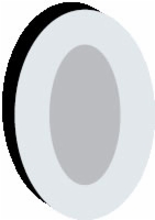 Polymem Shapes Oval #3 Silver Dressing, 2" X 3"