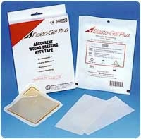 Elasto-gel 2" X 3" Dressing W/tape, 5 Per Box