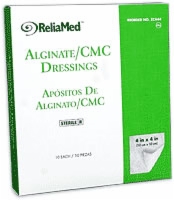 Reliamed 4x4 Calcium Alginate/cmc Blend, 10/box