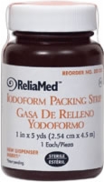 1" X 5 Yds Iodoform Packing Strip, Sterile, Lf