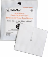 Reliamed Trach/drn Spng, 4" X 4", 6 Ply, 25-2's