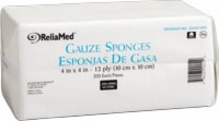Reliamed Gauze Drsng/sponge, 4" X 4", 12 Ply, 200