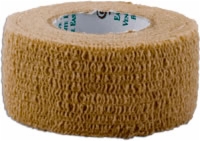 Self Adherent Elastic Bandage, 1" X 5yds,tan,latex
