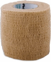 Self Adherent Elastic Bandage, 2" X 5yds,tan,latex