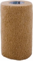 Self Adherent Elastic Bandage, 4" X 5yds,tan,latex