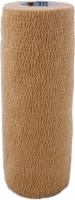 Self Adherent Elastic Bandage, 6" X 5yds,tan,latex
