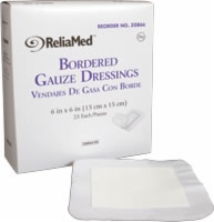 Reliamed Bordered Gauze, 6 X 6, Latex-free,sterile