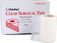 Reliamed 3" X 10 Yd Tape, Clear Plastic, Each Roll