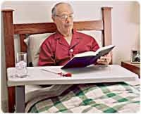 Carex Overbed Table, "C" Style Base, Adjusts For Left or Right Side