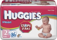 Huggies Snug & Dry Diapers Step 2 Mega (Bag of 86)