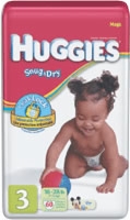 Huggies Snug & Dry Diaper, Size 3, Mega (Bag of 60)