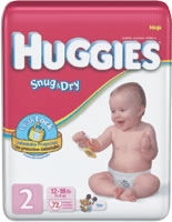 Huggies Snug & Dry Diaper, Size 2, Mega (Bag of 72)