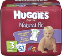 Huggies Supreme Diapers Mega Pack Step 3 (Bag of 52)