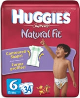 Huggies Supreme Natural Fit, Step 6, Mega (Bag of 34)