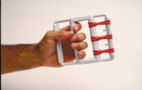 Cando Hand Exercise Set - Unit With 25 Latex Bands - 5 Each Y,R,G,B,Blk