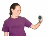 Cando Gel Squeeze Ball - Large Cylindrical - Yellow - X-Light