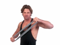 Cando Low Powder Exercise Band - 4-Foot Ready-To-Use - Green - Medium