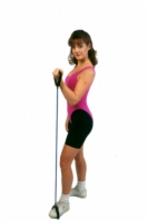 Cando Exercise Tubing With Handles Exerciser - 18 Inch - Silver - Xx-Heavy