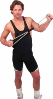 Cando Exercise Tubing Bowtie Exerciser - 14 Inch - Black - X-Heavy