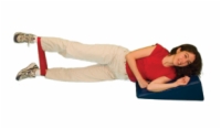 Cando No Latex Exercise Band - Dispener Box Of 40 - 4-Foot Ready-To-Use - Red - Light