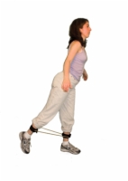Cando Exercise Tubing With Ankle Cuffs Exerciser - 35 Inch - Gold - Xxx-Heavy