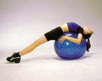 Cando Inflatable Exercise Sensi-Ball - 39 Inches - Red