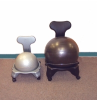Cando Ball Chair - Plastic - Mobile - With Back - Child Size