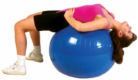 Cando Inflatable Exercise Ball - 34 Inches - Blue - Retail Box