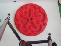 Cando Progressive Instability Pad - Red - 20 Inch Diameter - Level 2