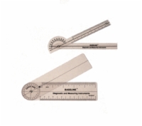 Baseline 180 Degree Clear Plastic Pocket Goniometer, 6 Inches