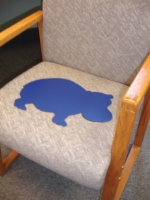 Dycem Non-Slip Foam Seat Mat, Hippo