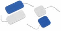 Dura-Stick Supreme Electrodes, 2" Square, Blue Gel, 40/Case