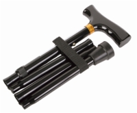 Cane Folding Black Aluminum