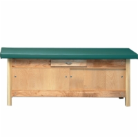 30" Wide Treatment Table with 2" Upholstered Top & Enclosed Cabinet
