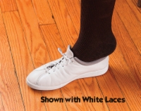 Shoe Laces Elastic -White 24  Bg/3 Pair