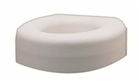 Raised Plastic Toilet Seat- White